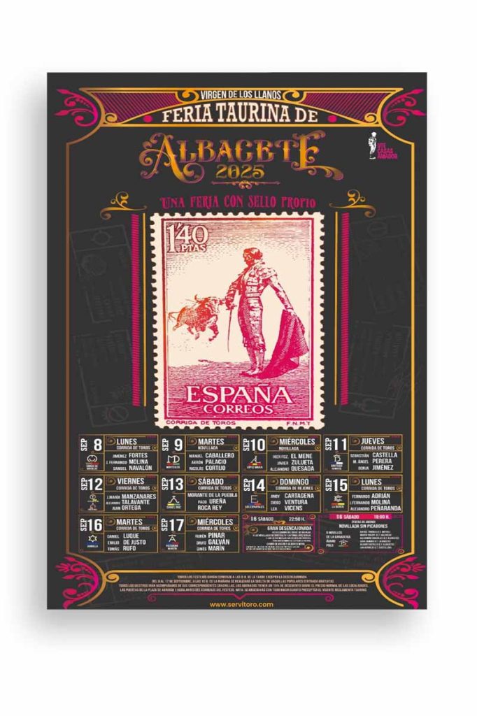 Cartel toros Albacete - Feria taurina Albacete 2025