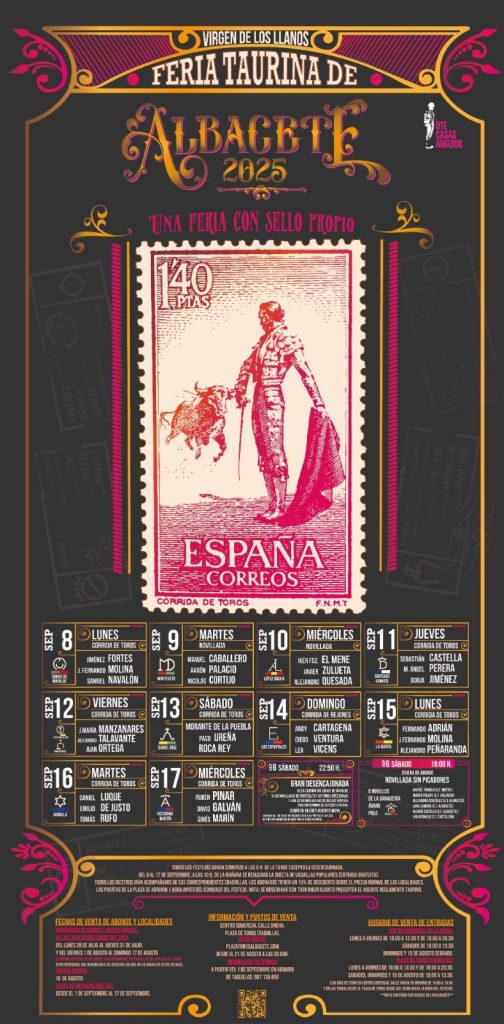 Cartel Feria Taurina Albacete 2025