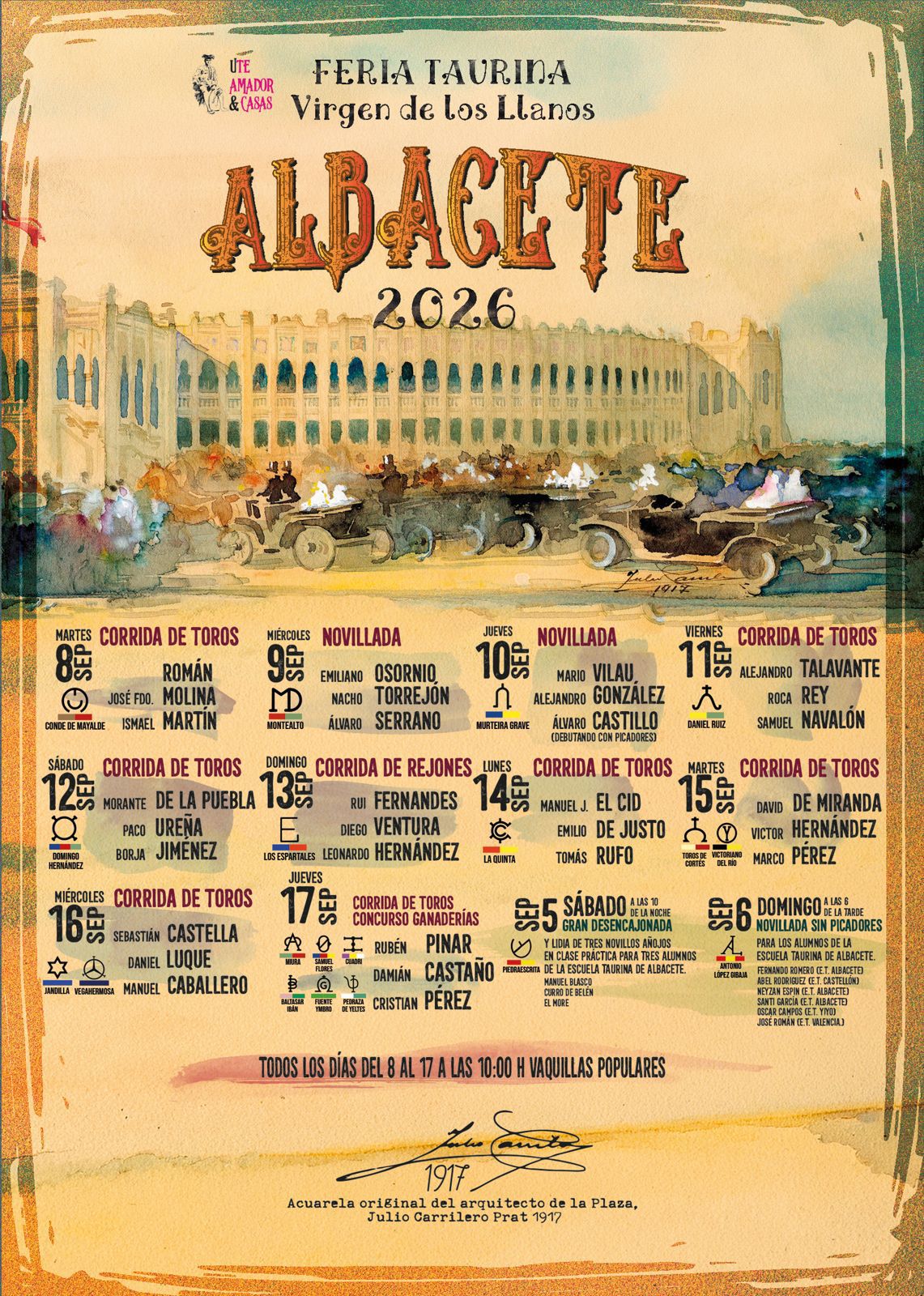 Carteles toros Albacete 2026